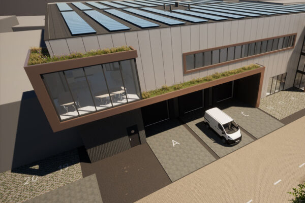 nieuw bedrijfspand goemans birdview
